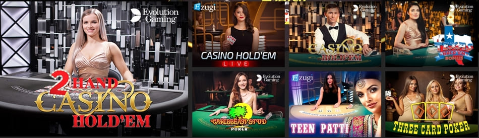 Poker en ligne dans les casinos en direct